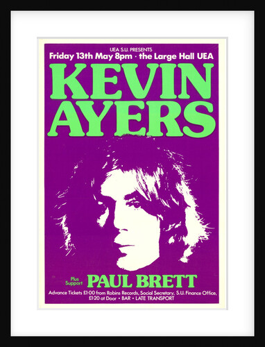 Kevin Ayers Poster (2) by Rokpool